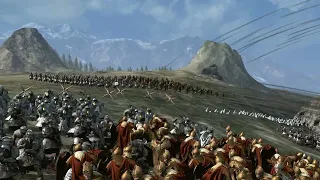 Total War Rise of mordor Erebor vs Woodland Realm armies