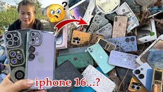 iphone16...?  Found iPhone  Up camera 7 & iphone 11 Up Camera 4  With More Many phones in Garbage