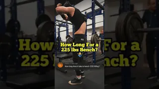 “How long to bench 225 lbs..” 👶 #shorts