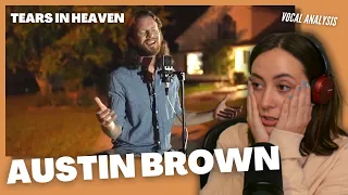AUSTIN BROWN Tears In Heaven | Vocal Coach Reacts (& Analysis) | Jennifer Glatzhofer