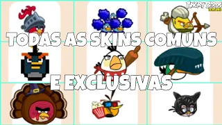 Angry Birds Seasons - TODAS AS SKINS COMUNS E EXCLUSIVAS + EFEITOS DAS SKINS DO BUBBLES