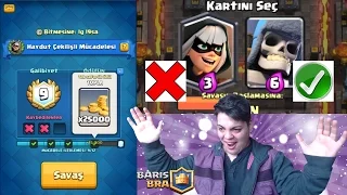 SAĞDAKİ KARTLAR - HAYDUT ÇEKİLİŞLİ MÜCADELESİ - Clash Royale