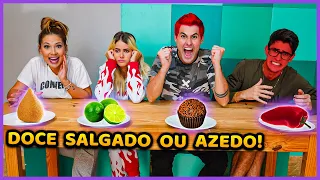 DOCE, SALGADO, AZEDO OU APIMENTADO!! ( NOVA BRINCADEIRA ) [ REZENDE EVIL ]