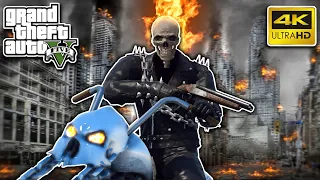 GTA 5 - Ghost Rider Fights Crime in Los Santos! Pt.2 (4K Ultra HD Gameplay)