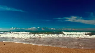 Waves crashing sleeping music. Beach sounds for relaxation. Relaxing waves sounds for sleep