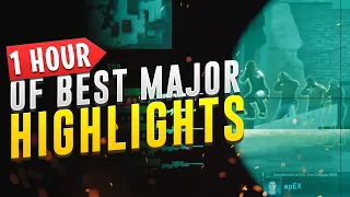 1 HOUR OF BEST CS:GO MAJOR HIGHLIGHTS OF ALL TIME! (SMART PLAYS, INSANE CLUTCHES)