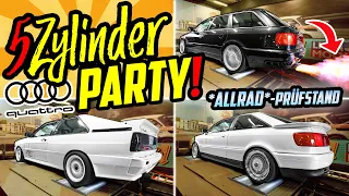 Die VOLLE LADUNG 5 Zylinder 20V TURBO! - Audi Urquattro, S2 Coupé & S6 Avant - QUATTRO PARTY!