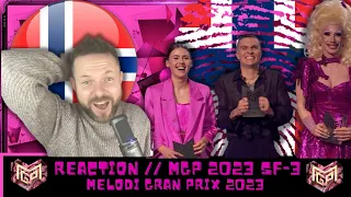 🇳🇴 MGP SF-3 REACTION 🇳🇴 | MELODI GRAND PRIX SEMI-3 REACTION | NORWAY EUROVISION 2023