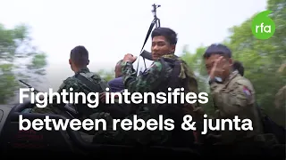 Karen rebel forces attack stranded Myanmar junta troops on Thai border | Radio Free Asia (RFA)