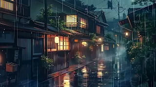 No Copyright Lofi Beats | Night in Kyoto ☂️ | Relaxing Lofi Hip Hop Mix 2024