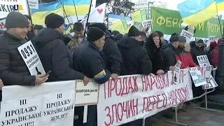 Акція проти земельної реформи відбулась під Верховною Радою