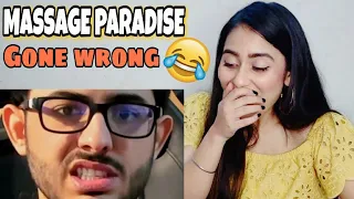 MASSAGE PARADISE Reaction | Carryminati | Illumi Girl