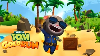 TALKING TOM GOLD RUN ✔ OFFICER TOM IN TWO NEW WORLDS: LAS VEGAS AND HAWAII | Games For Kids