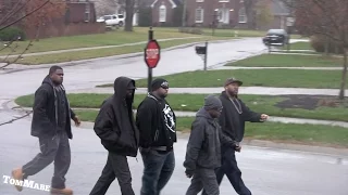 Tough guys bring the HOOD TO THE 'BURBS AT CHRISTMAS -  PRANK!