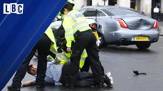Breaking: Boris Johnson in minor crash crash outside Parliament  | LBC