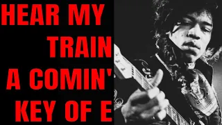 Hear My Train A Comin' Jimi Hendrix Style Backing Track (E Minor)