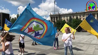 Флешмоб до Дня Конституції України Палац творчості учнів Миколаїв