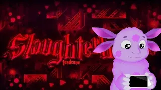 Лунтик прошел Slaughterhouse | Лунтик играет в Geometry dash