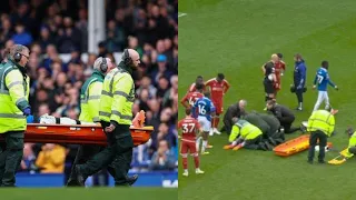 LATEST: Everton Striker Beto Taken To HOSPITAL After Sickening Clash Of Heads During Forest Win