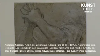 Kunstpause: "Arme mit gefalteten Händen" (um 1585-90) von Annibale Carracci