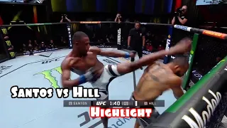 Лучшие моменты / Джамал Хилл vs Тьяго Сантос / Highlight Djamal Hill vs Tiago Santos