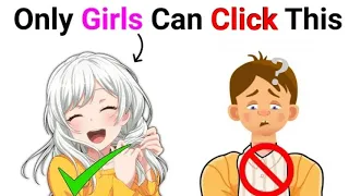 Only Girls Can Tap This Video! (REAL) 😱