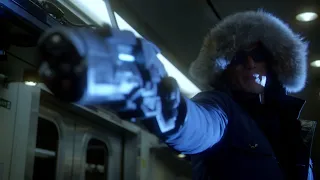 Flash Vs Captain Cold/Train Rescue Scene || The Flash 1x04 1080p