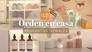 🟠 ORDEN Y ORGANIZACIÓN EN CASA CON TEMU 🟠 HAUL BLACK FRIDAY