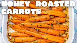 Hopping on the Hot Honey trend by making Hot Honey Roasted Carrots!