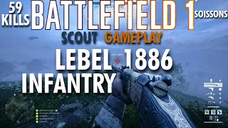 Lebel Model 1886 Infantry Gameplay - Battlefield 1 Conquest No Commentary