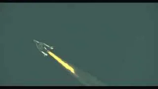 Virgin Galactic's SpaceShipTwo. First Rocket-Powered Test Flight