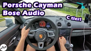 2021 Porsche 718 Cayman – Bose 10-speaker Sound System Review
