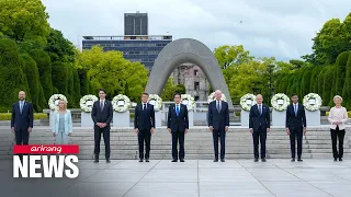 Heads of G7 nations visit Hiroshima Peace Memorial Park on first day of G7 Summit