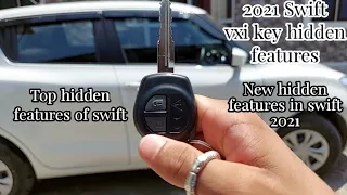 2021 Maruti Swift vxi key hidden features. Top hidden features of swift 2021.Watch till the end.