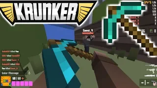 DIAMOND PICKAXE IN KRUNKER (MINECRAFT in KRUNKER) 👀 (קראנקר)