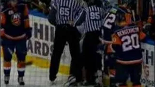 Chris Simon Stamps On Jarkko Ruutus Ankle.