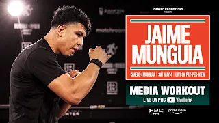 Jaime Munguia Media Workout | #CaneloMunguia