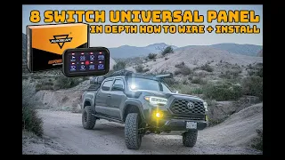 AUXBEAM 8 SWITCH PANEL HOW TO WIRE + INSTALL ON A 2020 TOYOTA TACOMA CLEAN UP YOUR WIRING WITH THIS!