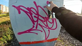 Graffiti bombing, throwup, tags, pieces. Rebel813 2023 4K