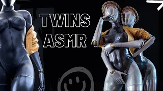 ASMR TWINS ART compilation (atomic heart)! Reaction to fan art and asmr sounds!