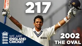 Rahul Dravid Hits 217 at The Oval | England v India 2002 - Highlights