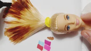 can you dye Barbie hair with marker?