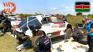Katsuta Rolls at Shakedown - WRC Safari Rally Kenya 2023