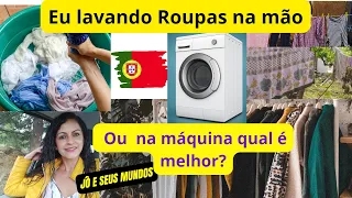 Eu Lavando roupa na mão ou na máquina qual é  melhor?Jô e seus Mundos