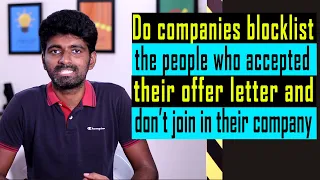 What action companies take if you accept their offer letter and don't join | Telugu | 2021