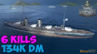 World of WarShips | Nikolay | 6 KILLS | 134K Damage - Replay Gameplay 1080p 60 fps