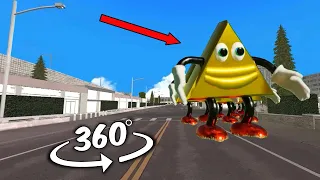 Dancing Triangle Chase You But it's 360 degree video #2 | ( Dancing Triangle meme )