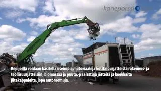 Metso M&J -jäterepijä näytöksessä