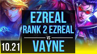 EZREAL & Yuumi vs VAYNE & Thresh (ADC) | Rank 2 Ezreal, Rank 5, 10/3/11 | BR Challenger | v10.21