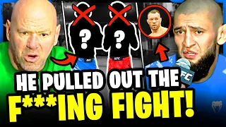 BREAKING! UFC Fighter PULLS OUT of FIGHT, Khamzat Chimaev vs Colby Covington, Paddy Pimblett